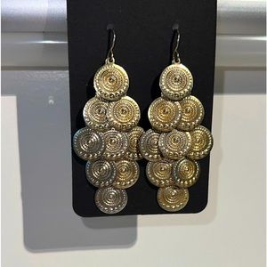 Goldtone boho dangle earrings